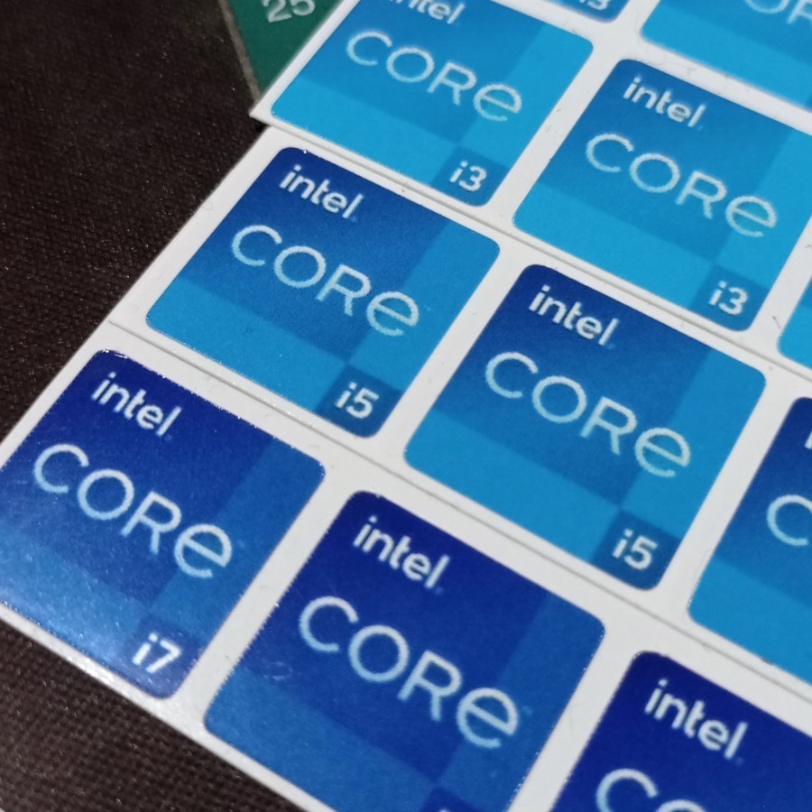 Sticker Intel Core i3 Gen 3 Gen 4 Gen 6 Gen 7 Gen 10 Gen 11- i3 Gen 11 ...