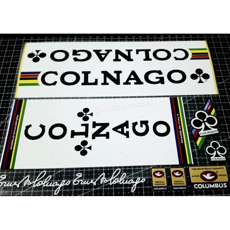 Colnago super saronni replacement decals sticker | Shopee Malaysia