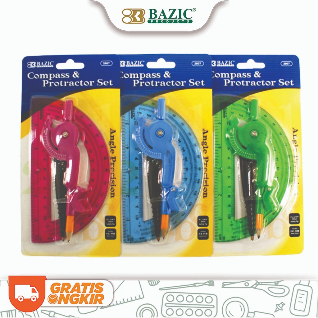 Bazic Scale-Arm Compass & 6