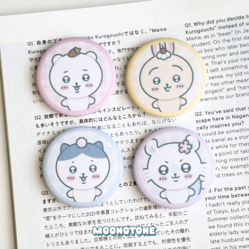 Chiikawa Button Pins by moonotone | Shopee Malaysia