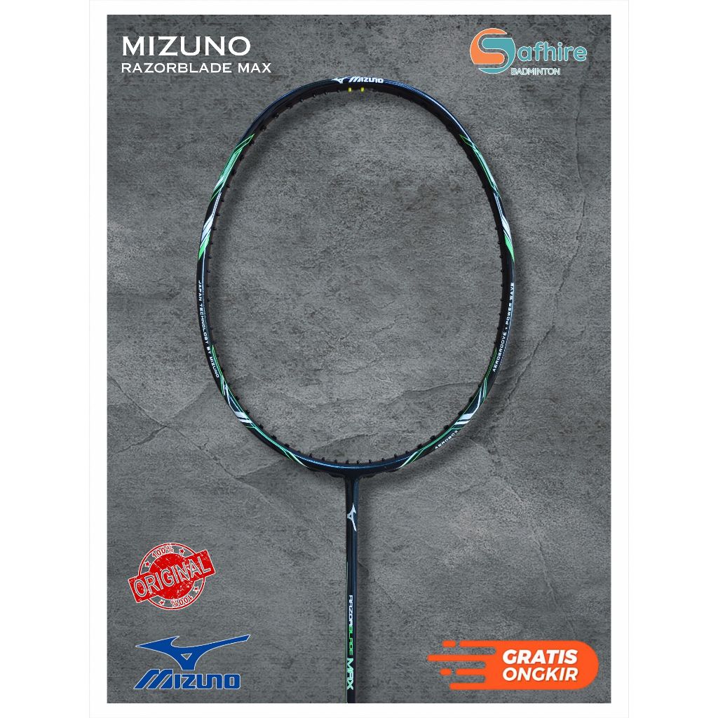 Original Mizuno Razorblade MAX Badminton Racket | Shopee Malaysia