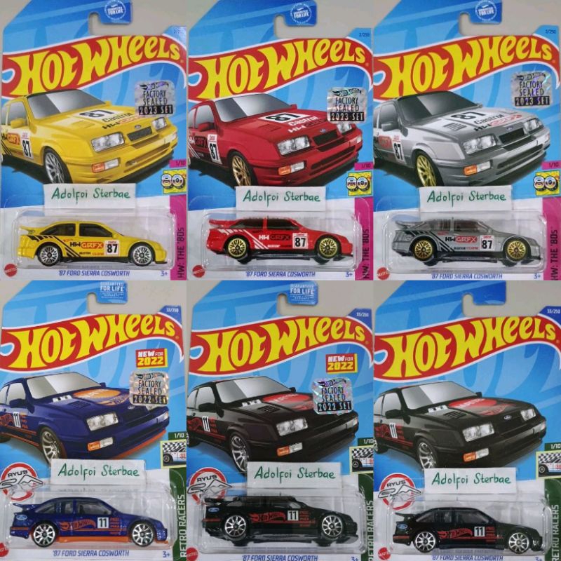 HOT WHEELS SERIE Retro Racers Ford Sierra Cosworth 87 1/10 EUR 3,00