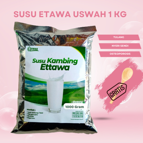 Etawa USWAH Goat Milk 1KG For Bones, Diabetics, Cholesterol, Ulcers