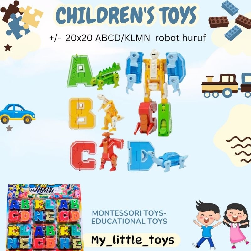 Playa Educational Learning robot Letters set (ABCD-KLMN) | Shopee Malaysia