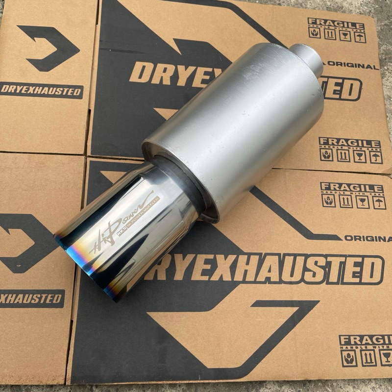 Hipower Blue Silver Car Racing Exhaust Exhaust Tip Muffler Exhaust ...
