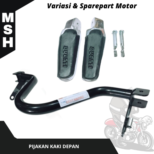 Front Footrest Beat Karbu Ducati Footstep Set | Shopee Malaysia