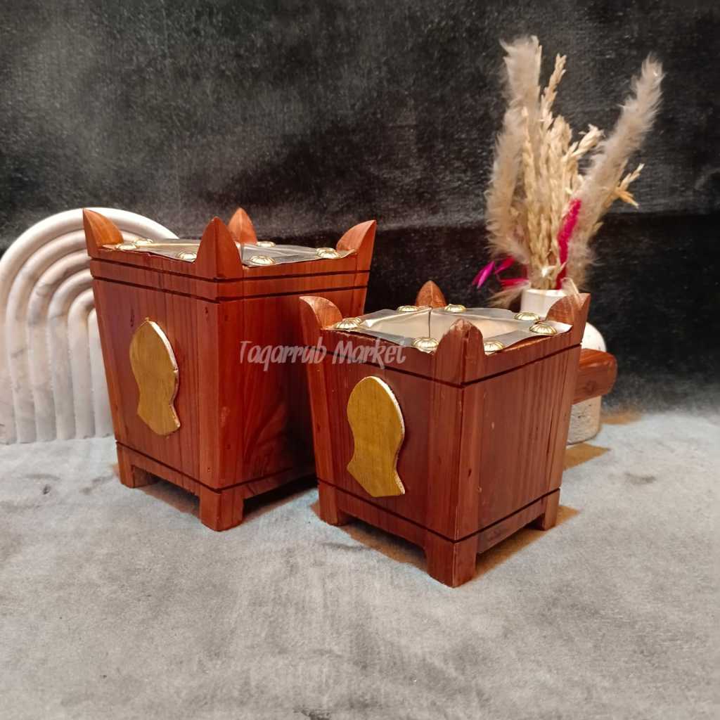 Mabkhara Darkah Motif Embossed Teak Wood Prapen Bukhur Bakhour Place ...