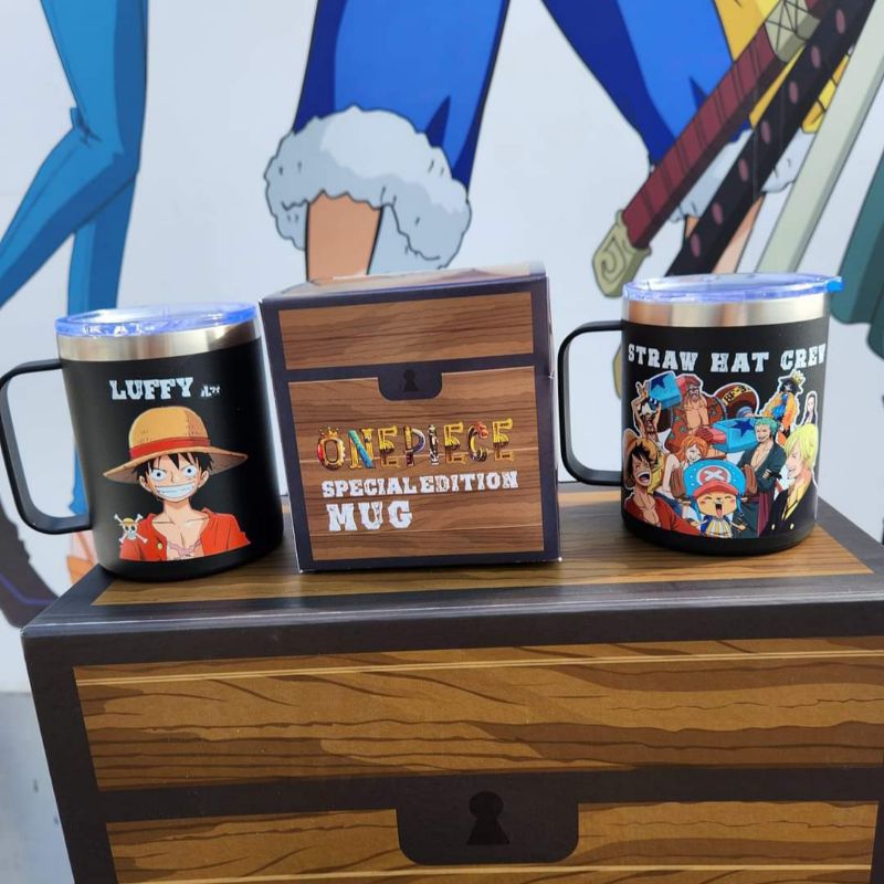 Chatime x One Piece MUG Monkey D. Luffy Straw Hat Crew Special Limited ...