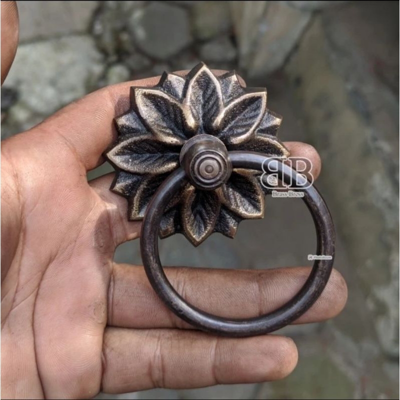 Brass Leaf Sliding Door Pull, Flower Petals Shopee Malaysia