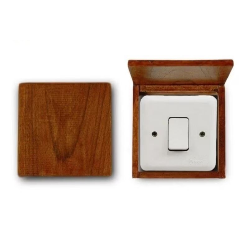 KAYU 100% Genuine Teak Wood Light Switch Frame 3D Glow in the Dark ...