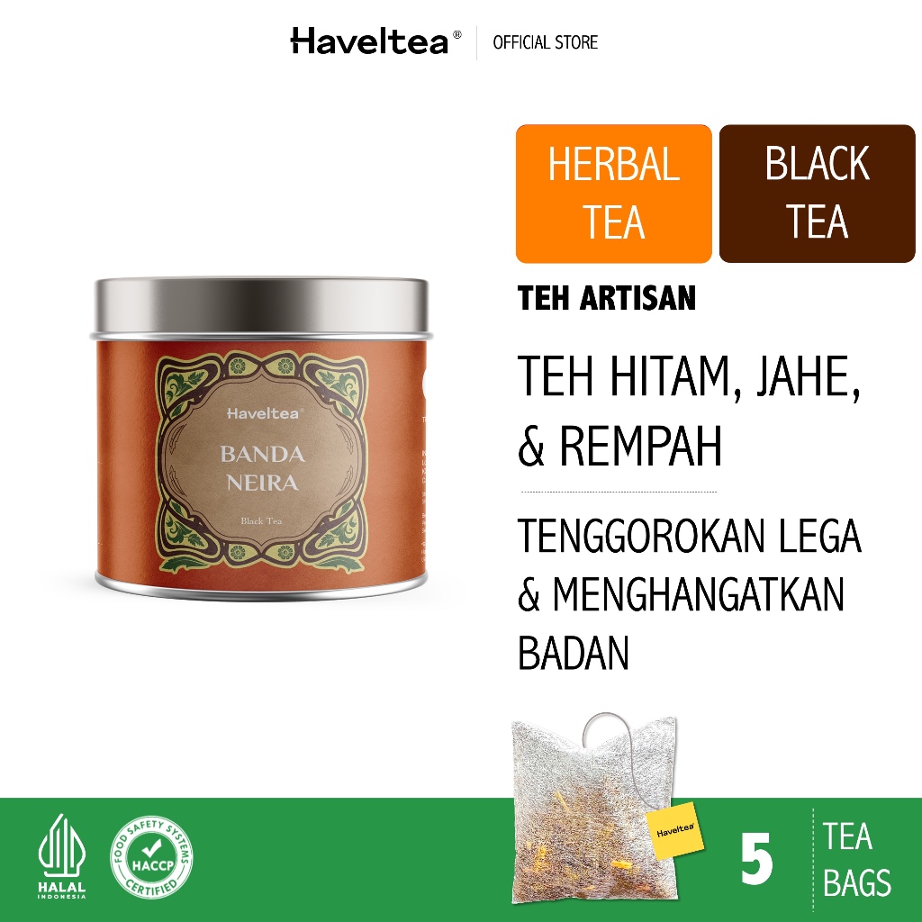 BANDA NEIRA | Mini Tin | Haveltea | Herbal Spice Tea | Ginger Black Tea ...