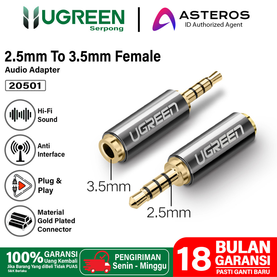 Ugreen Audio Jack Mm Female To Mm Male Adapter Converter