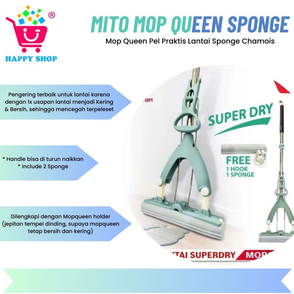 Mito Mop Queen Sponge Chamois/Floor Practical Mop Tool Shopee Malaysia