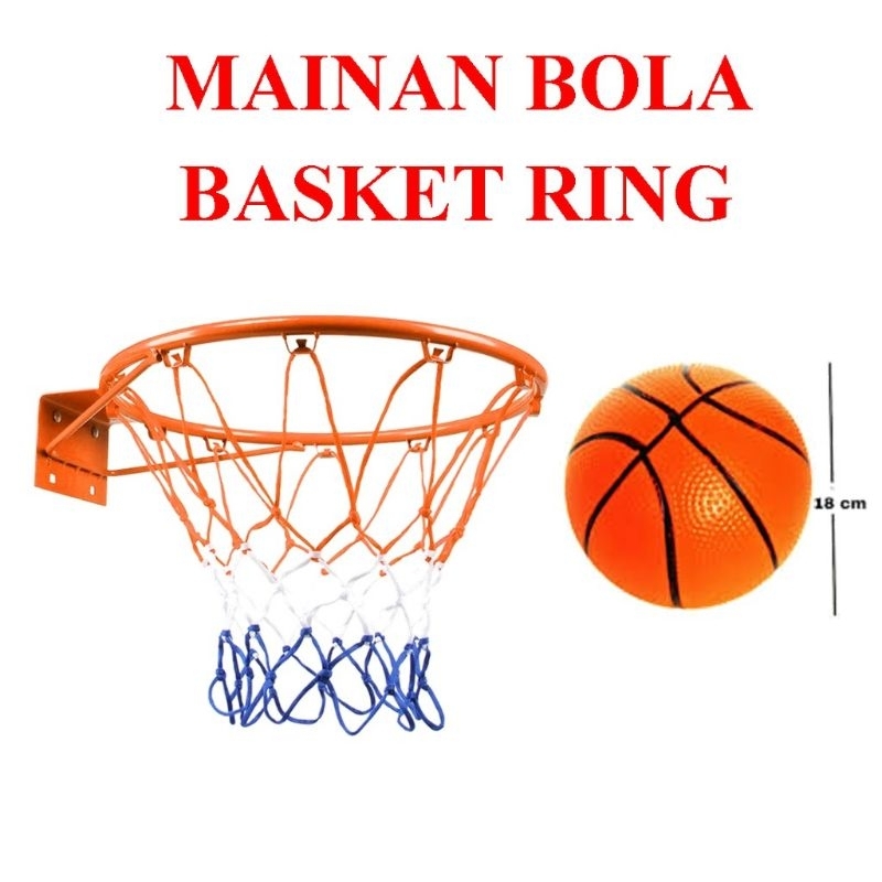 CHILDREN'S SPORTS TOYS BASKETBALL AND Ring | Shopee Malaysia