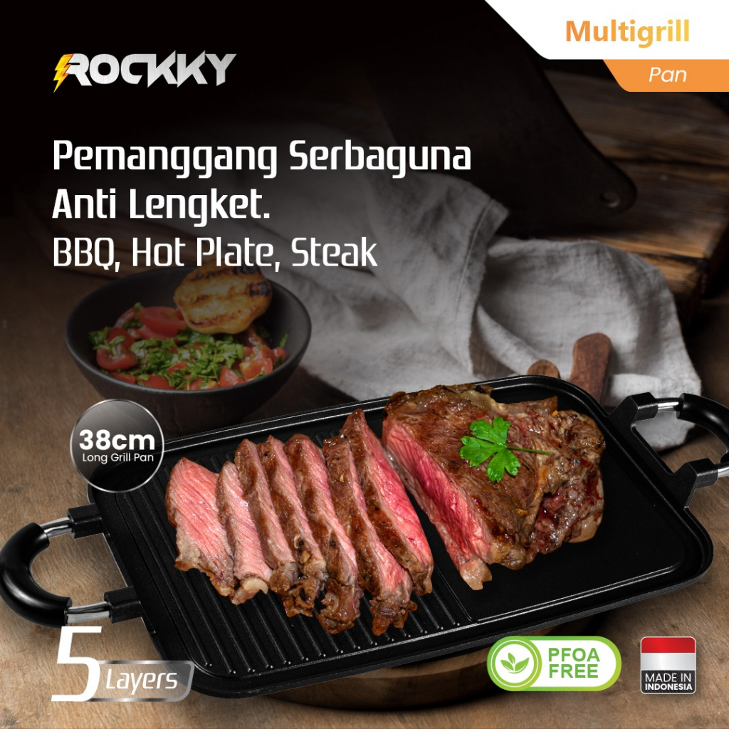 Rockky Multi Grill Pan (Grill) Shopee Malaysia