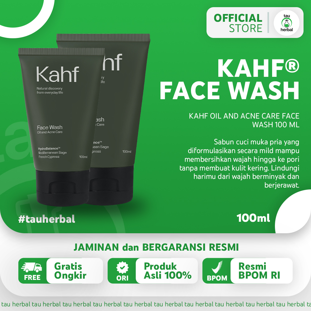 HIJAU Kahf FACE WASH Green For Dull And Oily AcneProne Skin 100 ORIGINAL ORIGINAL HALAL