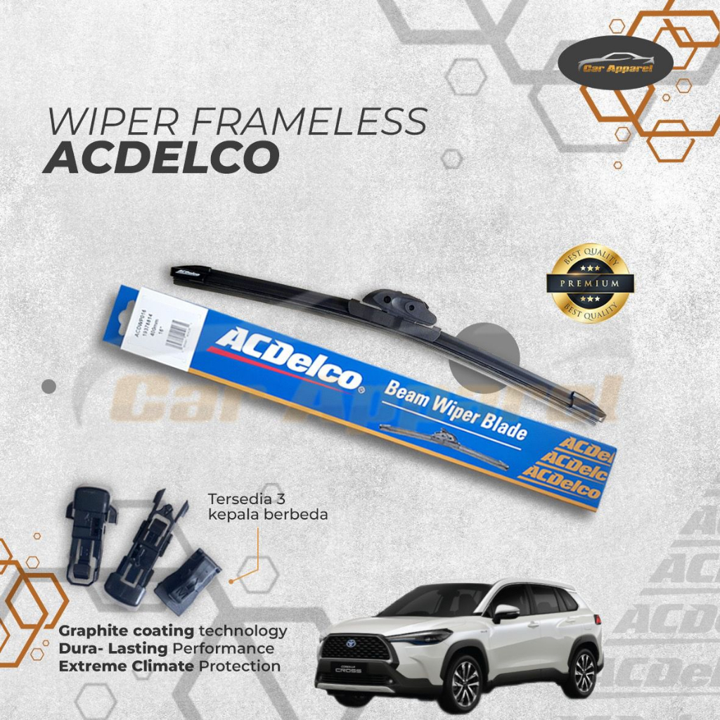 Acdelco Car Wiper Corolla Cross 26-16 Beam Frameless | Shopee Malaysia