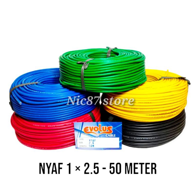 Nyaf Evolution Cable 1x2.5 50 Meters Single Fiber Cable Shopee Malaysia