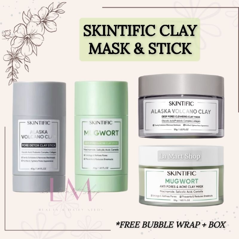 Skintific Jar Stick Clay Mask Mugwort Alaska Volcano | Shopee Malaysia