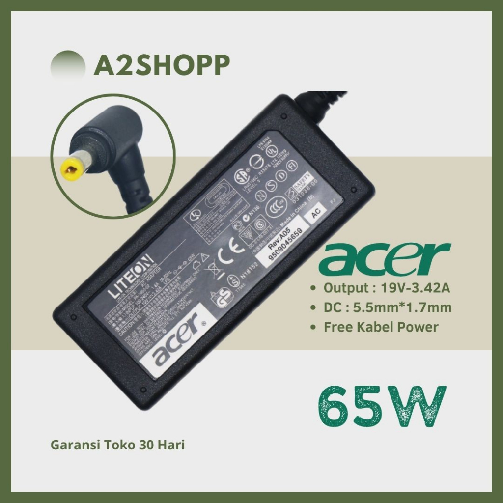 Acer Aspire Original Laptop Charger Adapter 4755g 4750g 4752g 4741g 4738g Shopee Malaysia 8237