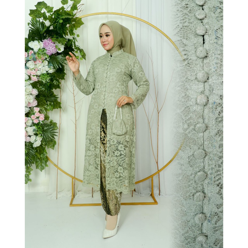PUTIH HITAM Free HIJAB - MODERN SEQUENCE KEBAYA - MODERN BUSUI KEBAYA ...