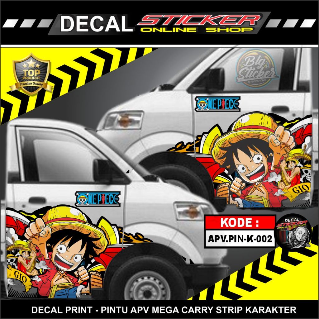 Pickup Door Sticker APV MEGA CARRY DECAL STRIP Character Variation ...