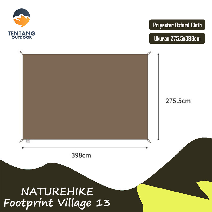 TENDA Naturehike Footprint Glamping Village Tent Mat 13 Tent Floor Mat
