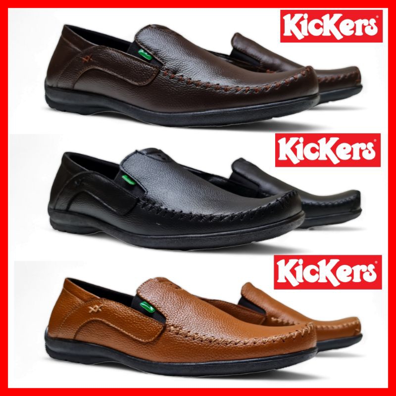 KICKERS MEN'S GENUINE LEATHER PANTS WITH GUARANTEE / FORMAL WORK SHOES ...