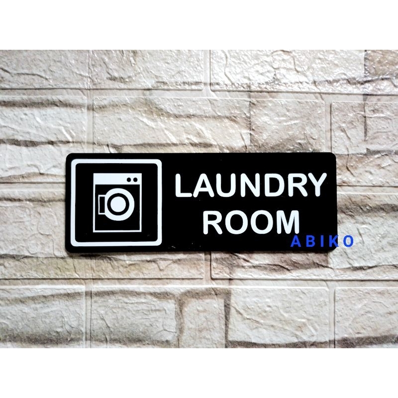 Abiko - ACRYLIC LAUNDRY ROOM SIGN BOARD | Shopee Malaysia