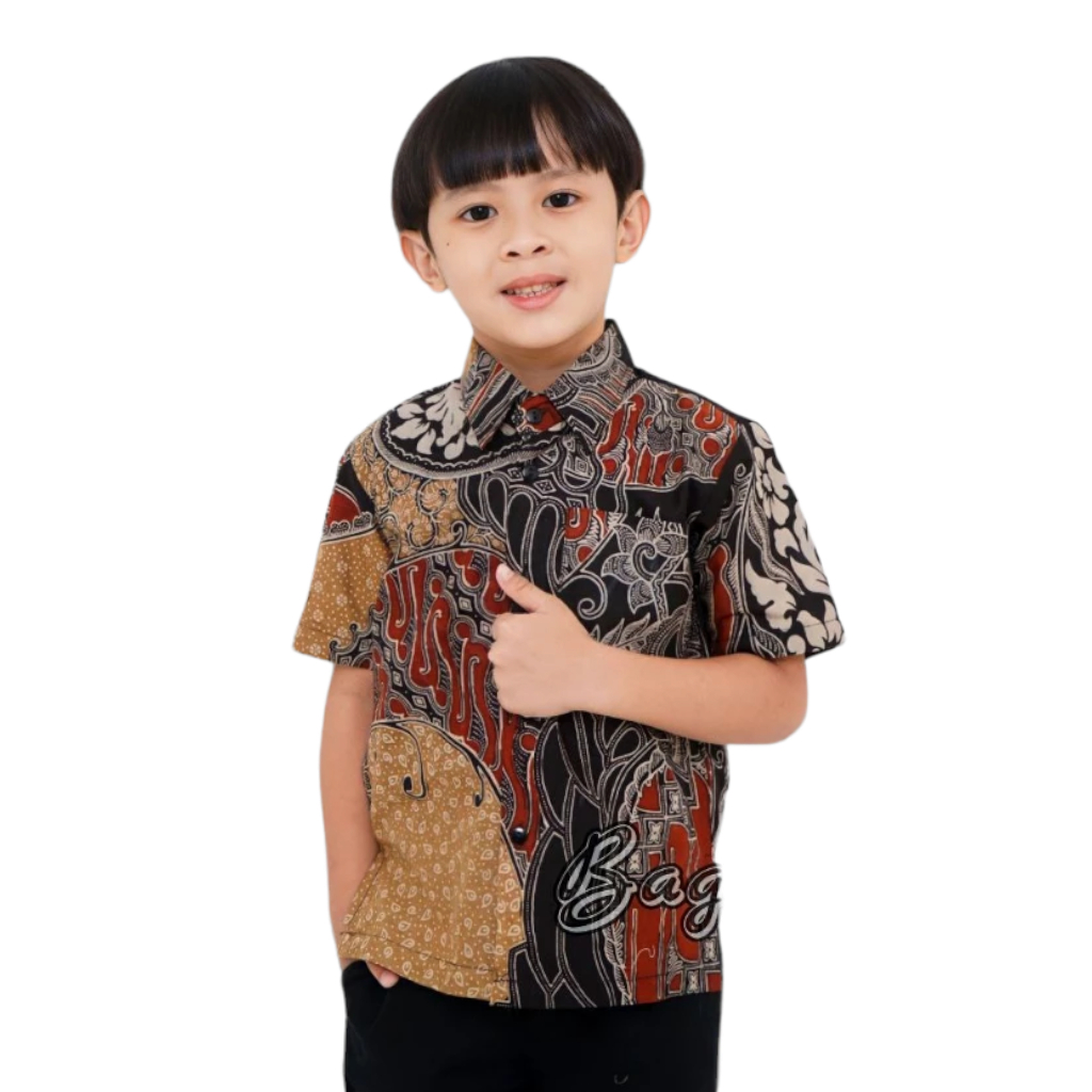 KEMEJA Boys Batik Shirts Short Sleeve 2-11 Years Old Cool Children's ...