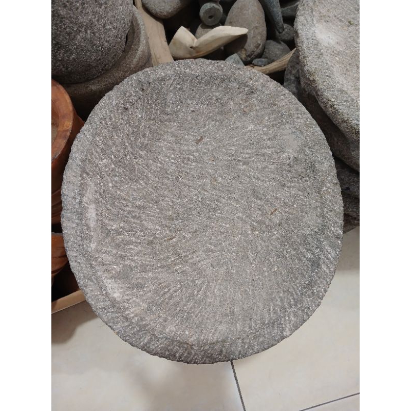 ORIGINAL PADANG LADO STONE 25cm STONE COBEK Mortar and Pestle | Shopee ...
