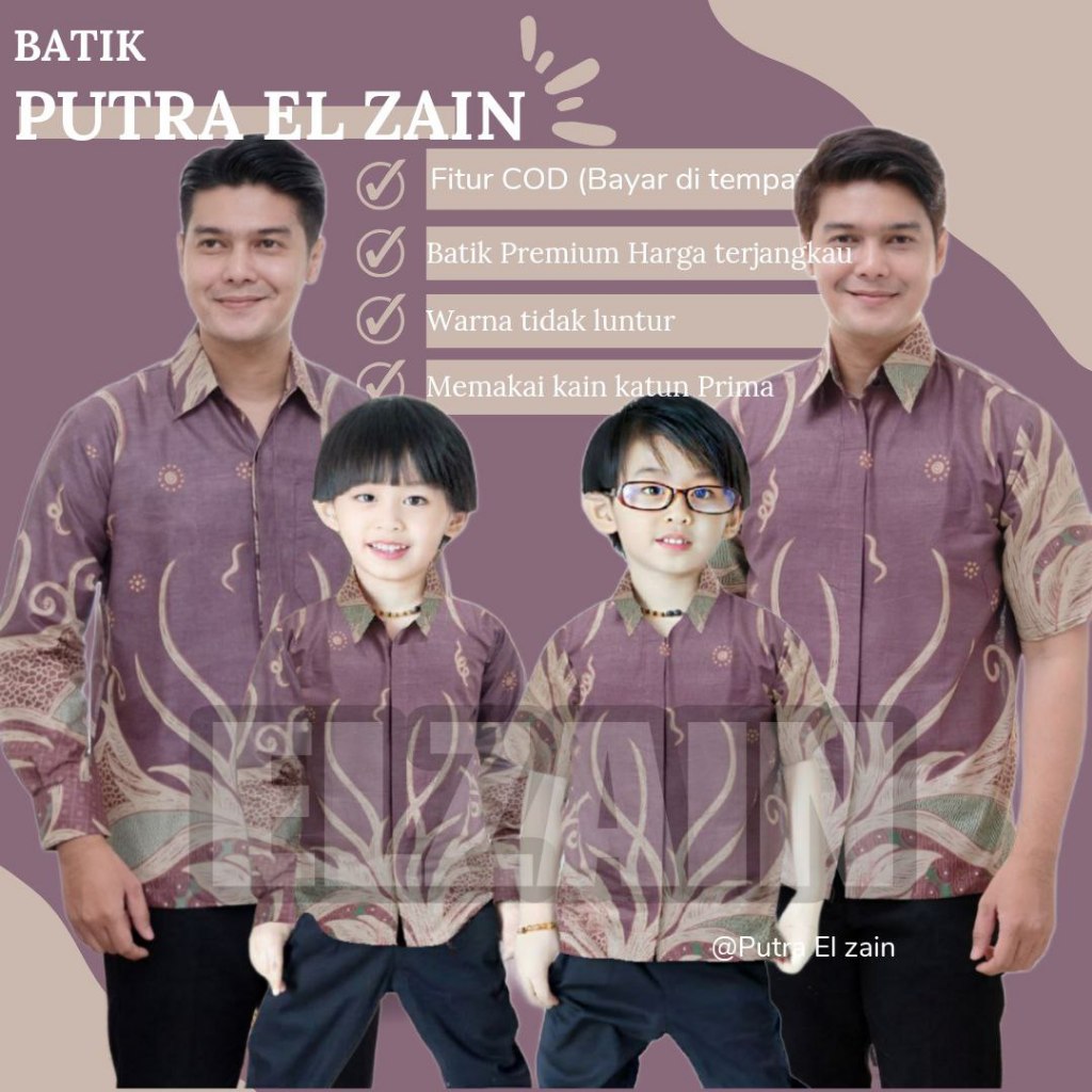 KEMEJA LATEST sweet Couple | BATIK PUTRA EL ZAIN | Premium Batik Shirt ...