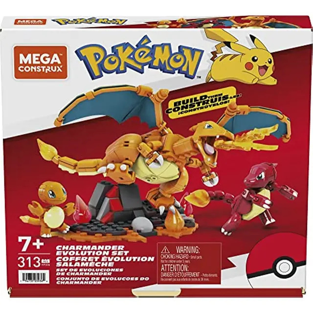 Mega block construx charmander evolution set | Shopee Malaysia
