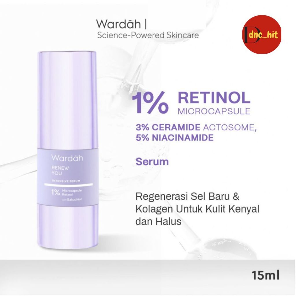 Wardah Renew You Anti Aging Intensive Serum 15ml - Serum Retinol ...