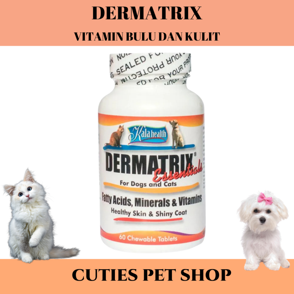 Dermatrix VITAMIN Fur And Skin CAT DOG SHINY COAT MINERALS FATTY ACIDS