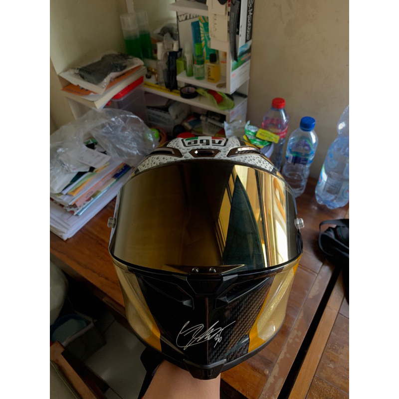 Visor gold agv pista gprr Original Shopee Malaysia