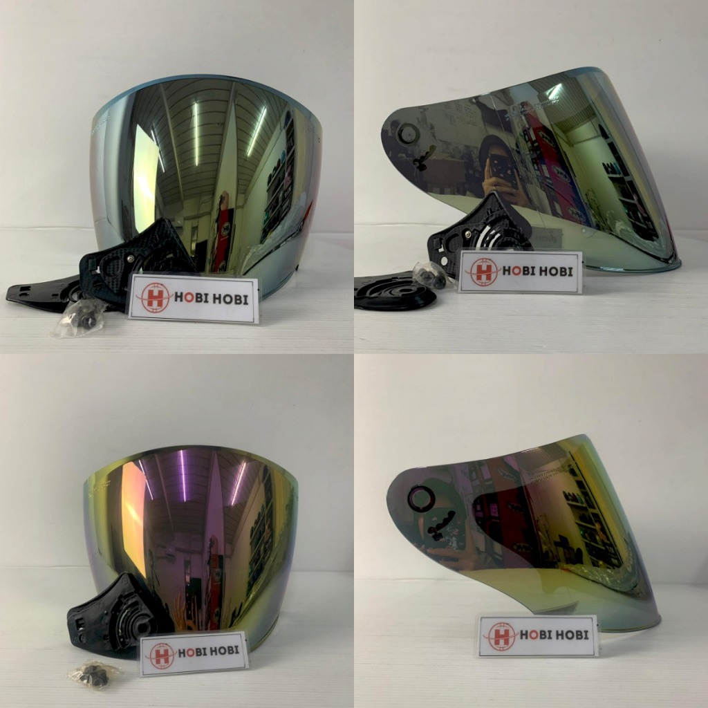 Glass VISOR VENOM IRIDIUM BLUE/RED GOLD/IRIDIUM GOLD PNP KYT KYOTO