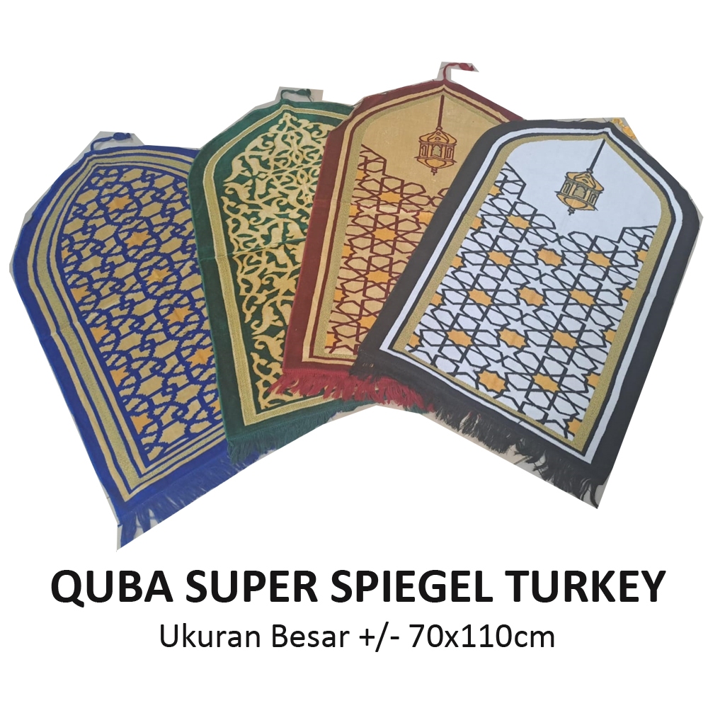 Super Spiegel Thick Feather Quba Turkish Prayer Mat by Hajj Umrah ...