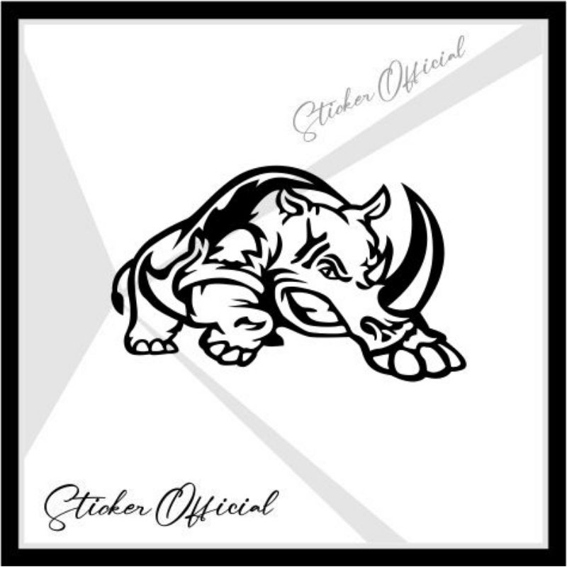 Rhino logo sticker | Shopee Malaysia