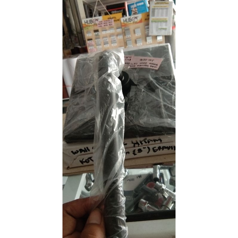 PUTIH HITAM Black WALL SHOWER Head Box 20CM GRAVINO 8inch White