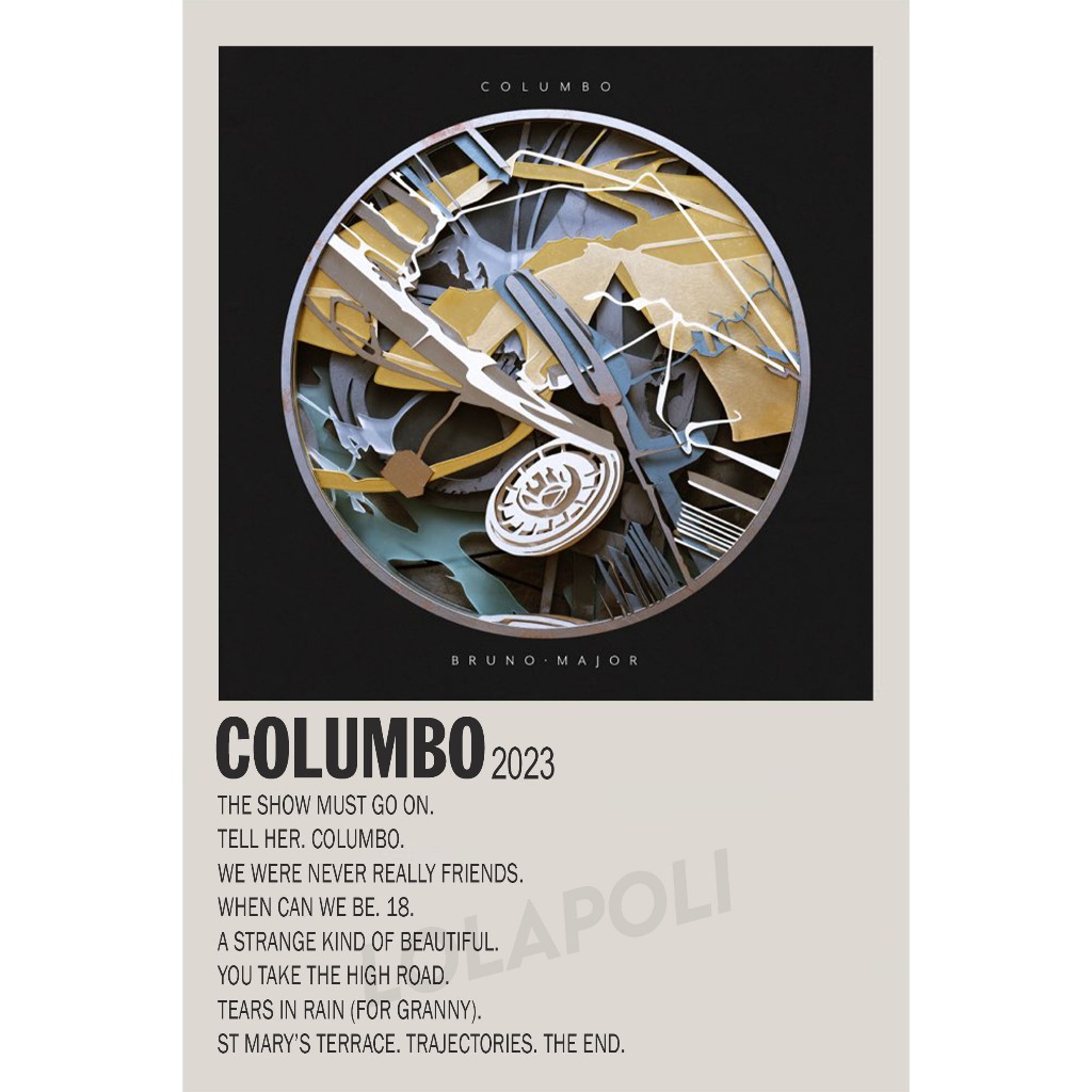 Columbo Album Cover Poster - Bruno Major | Shopee Malaysia