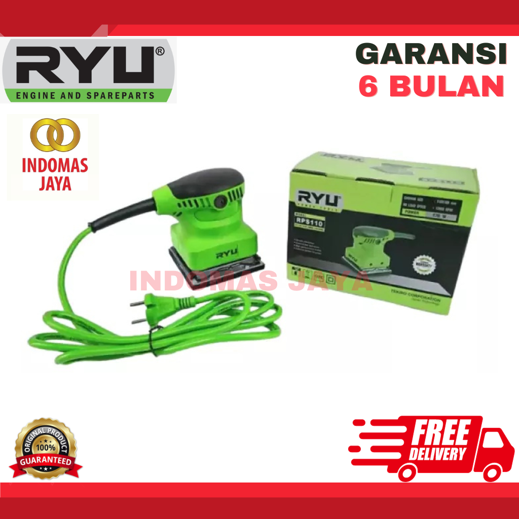 MESIN Tekiro RYU RPS110 Palm Sander Sanding Machine 170W black decker ...