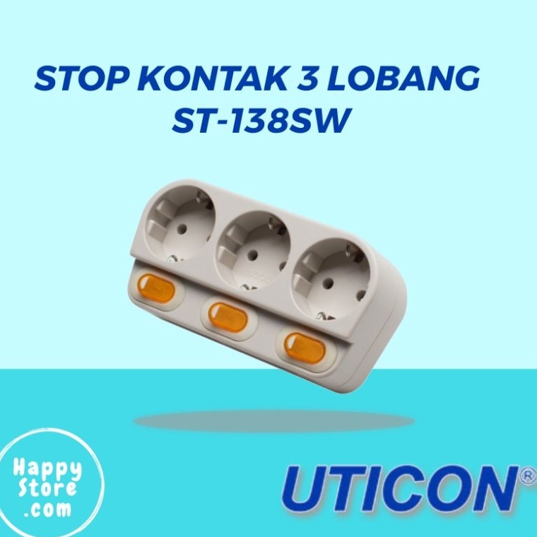 Zbk Triple Socket Ground Socket With Separate Switch S138SW Shopee