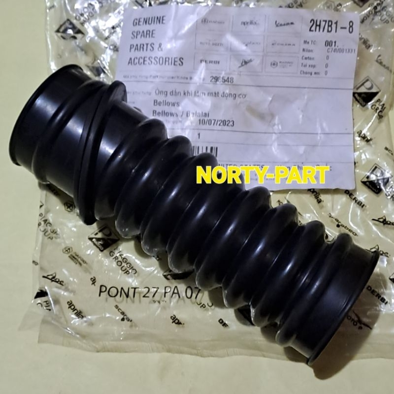 Rubber Bellow Hose Air Cvt Vespa Lx S V V Iget Original Shopee Malaysia