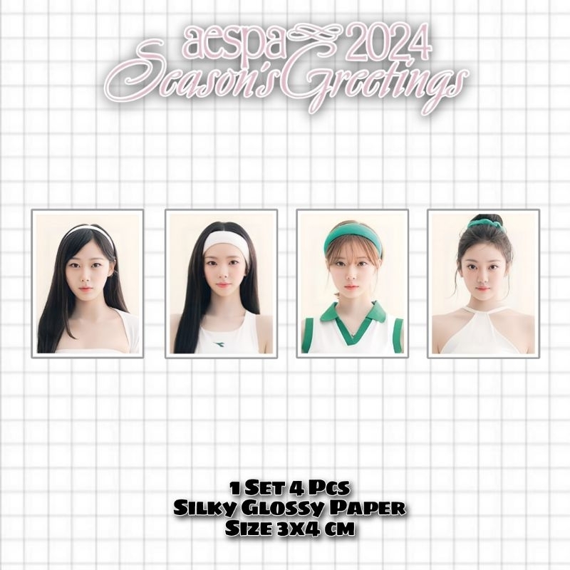 Aespa Season Greeting 2024 Passport Photo ID Photo 1 set Shopee Malaysia