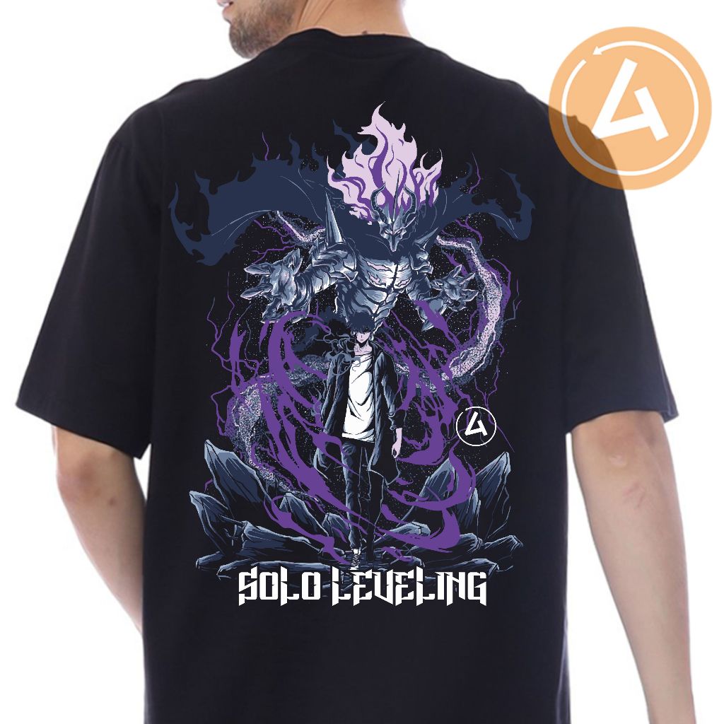 Sung Jinwoo & Ashborn Solo Leveling T-Shirt | Cotton Combed 30s ...