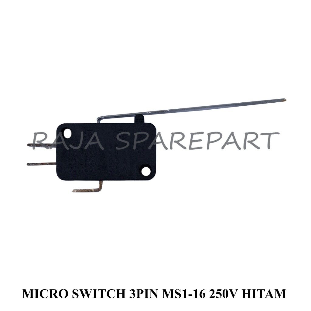 M3MH MICRO SWITCH LONG/MICRO SWITCH 3 PIN MS1-16 250V BLACK | Shopee ...