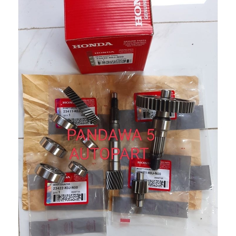 Gear ratio complete set Honda Genio beat eco, deluxe, beat street new ...