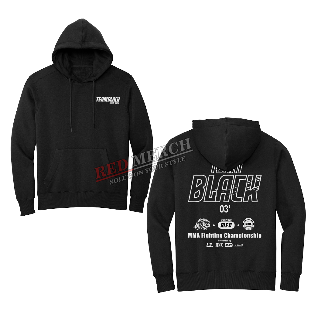 Jacket Team Black MMA GYm/sweater Hoodie Team Black jinx joo jaekyung ...