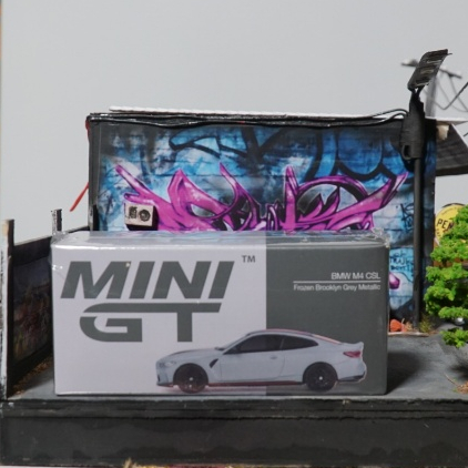 BMW M4 CSL Frozen Brooklyn Grey Metallic in 1:43 scale